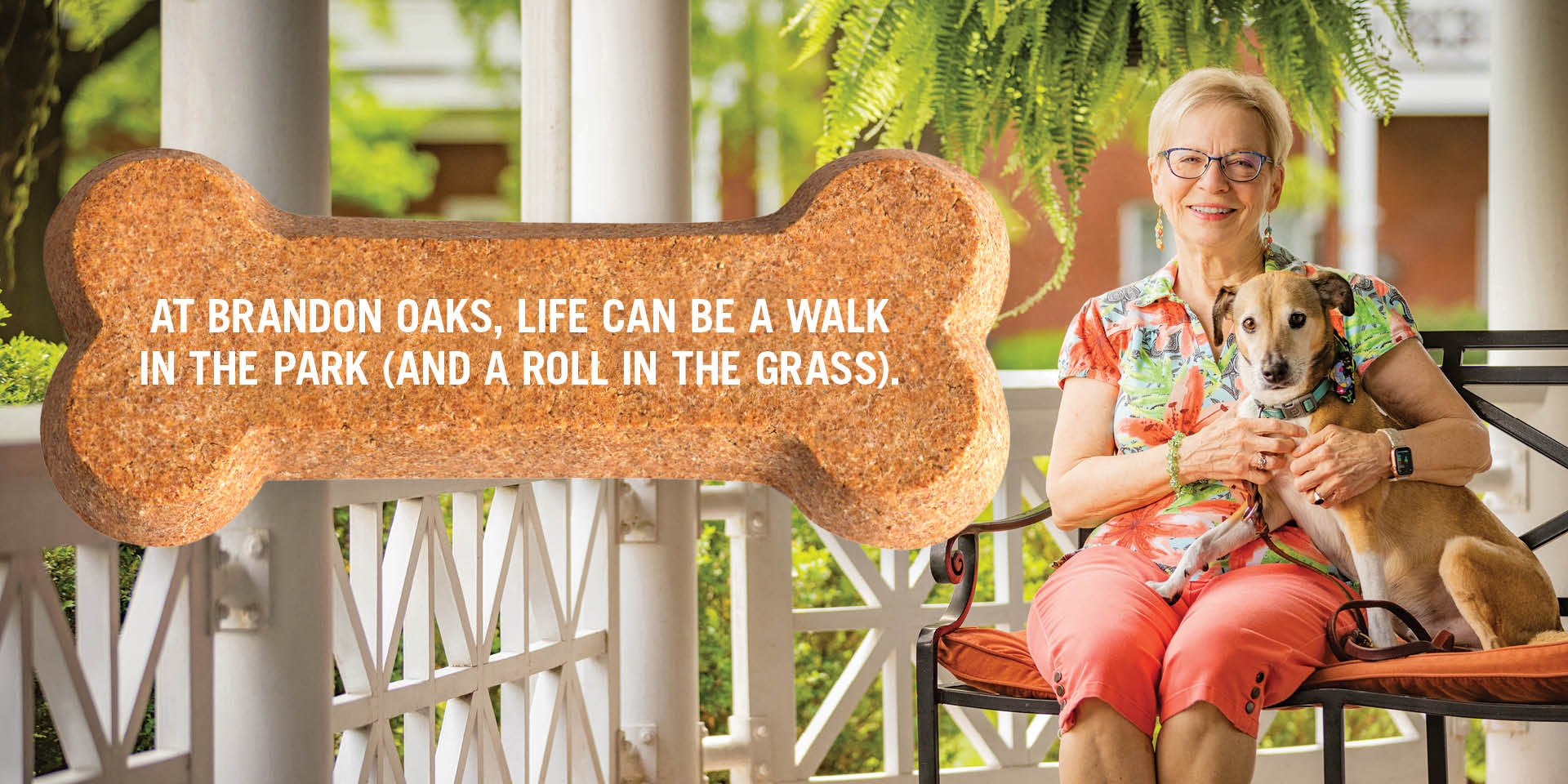 At Brandon Oaks, life can be a walk in the park (and a roll in the grass).