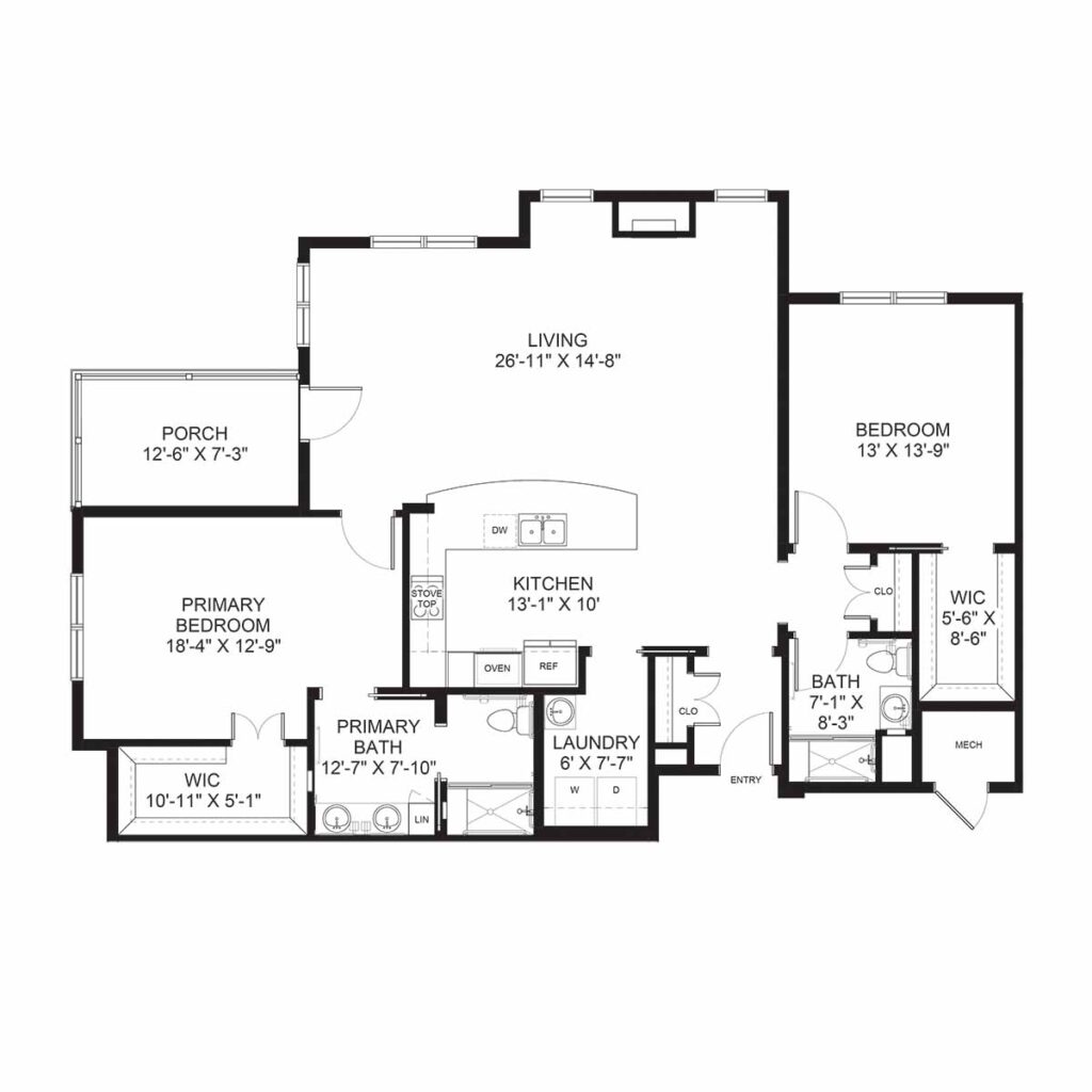 Cypress floorplan Brandon Oaks